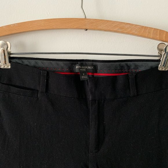 Banana Republic Black Sloan Pant Size 2 - Picture 2 of 4